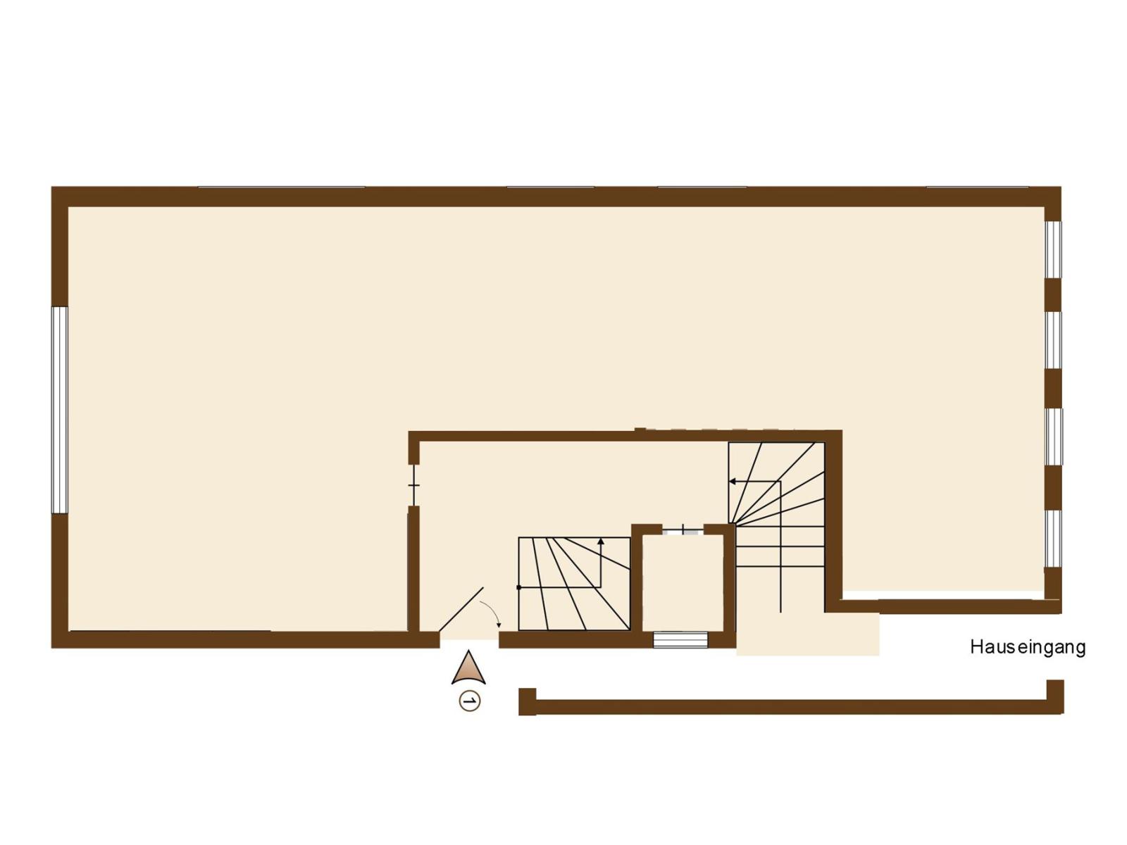 Etagengrundriss Gewerbebereich Stuttgart Zuffenhausen Erdgeschoss