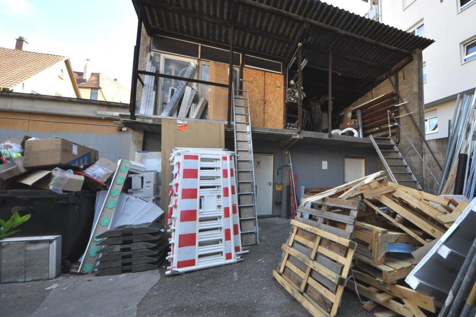 Lagerfläche im Innenhof